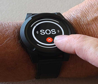 SafeGuardian CareCaller Senior SOS Medical Alarm Help + Fall Alert Smartwatches