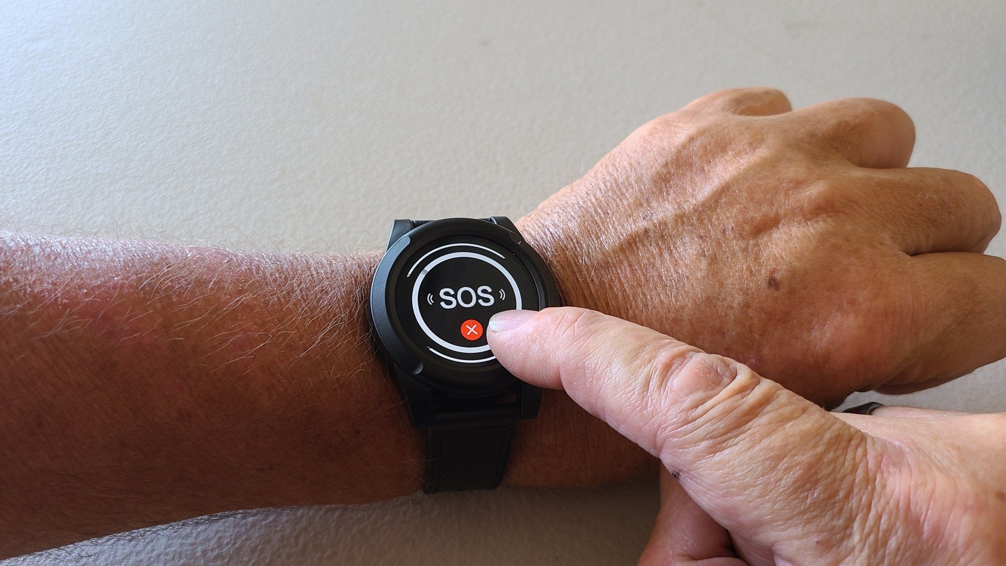 A smart medical alert watch for seniors with SOS emergency help, fall detection, and GPS tracking. Keep elderly parents safe and independent.