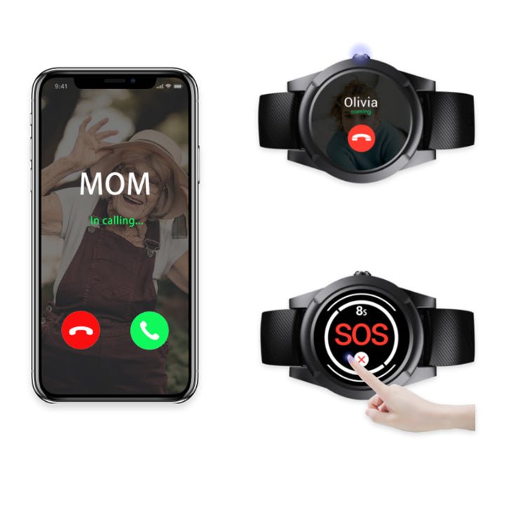 Smartwatch for seniors with automatic fall detection and emergency alert system
