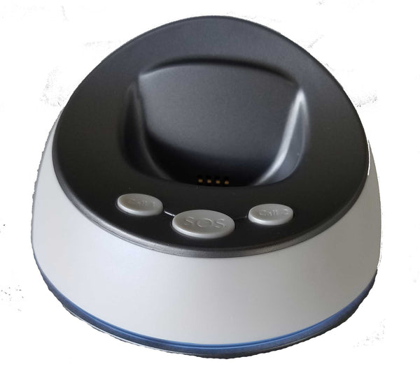 Optional Base Station Charger w/ SOS & Two Call Buttons + Backup Battery - SafeGuardian - Medical Alert Systems for Seniors | Automatic Fall Detection & GPS Tracking
