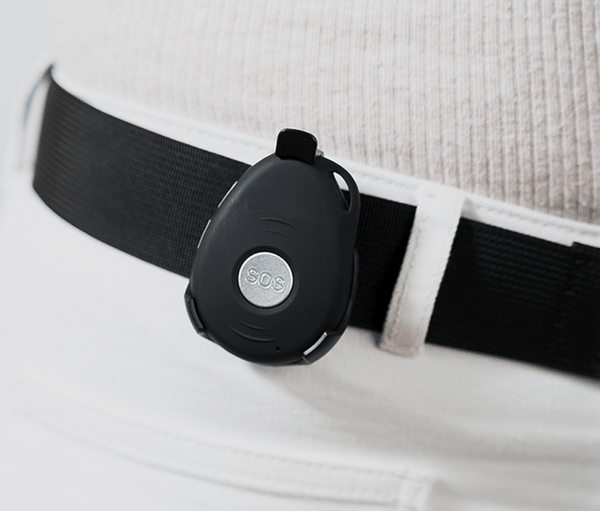 Optional Belt & Clothing Clip - SafeGuardian CareGiver Call Buttons, Senior Help Alert Panic Buttons, Medical Alarms, Senior SOS Smartwatches + Free Fall Detection.