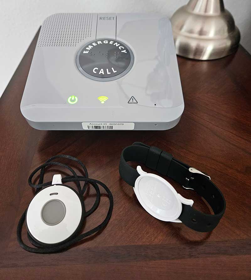 Safe@Home™ Senior SOS Medical Alarm w/ Free Fall Alerts - SafeGuardian CareGiver Call Buttons, Senior Help Alert Panic Buttons, Medical Alarms, Senior SOS Smartwatches + Free Fall Detection.