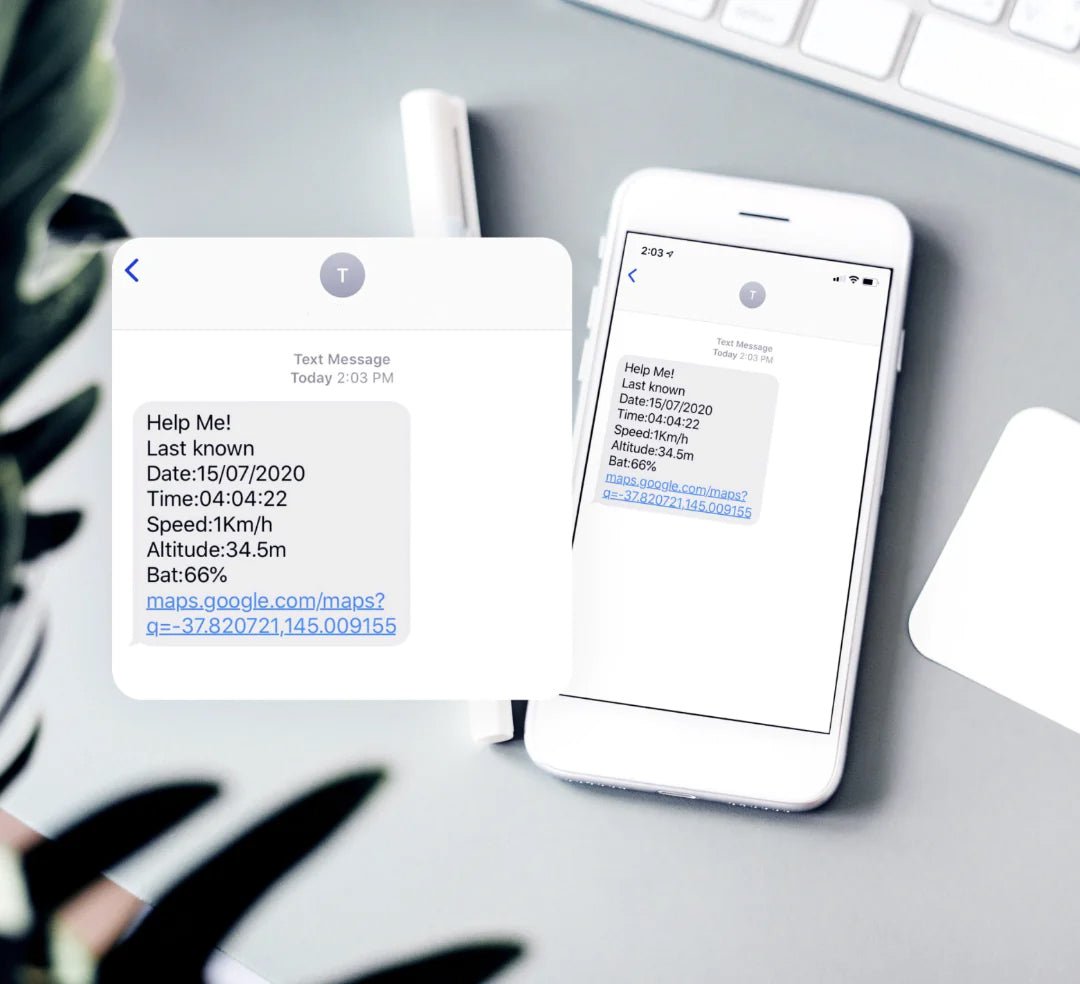 SafeGuardian™ Professional SOS Senior Medical Alarm + Fall Alerts and Real Time GPS Locator. Caregiver Text Message Alerts.