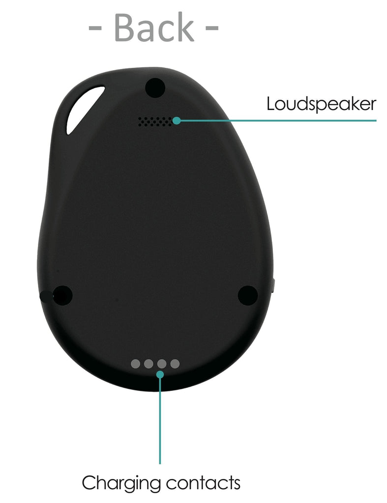 Wearable CareCaller™ 911 SOS Senior Medical Alarm + Fall Alert Pendant. Immediately Contact Local 911 For Emergency Response.