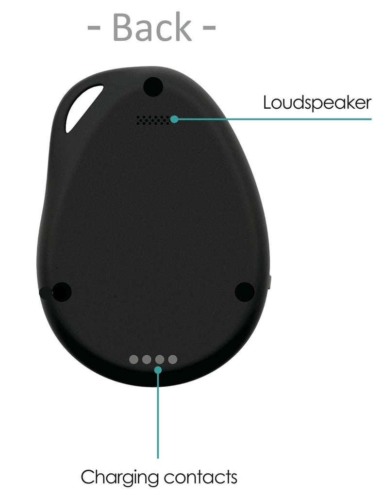 Wearable CareCaller™ 911 SOS Senior Medical Alarm + Fall Alert Pendant. Immediately Contact Local 911 For Emergency Response.